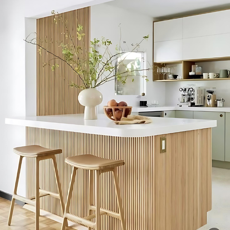 Revestimiento de roble flexible