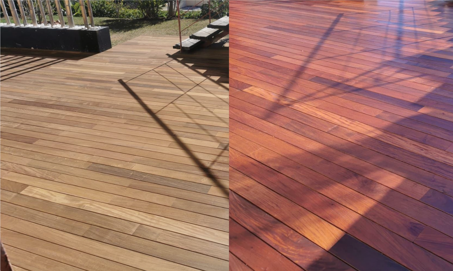 Cómo limpiar y recuperar el color de la madera de Ipe