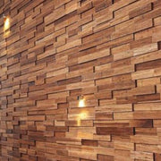 Revestimiento 3D en Madera Rectangular de Bambú 610×130 mm (0,79 m2)