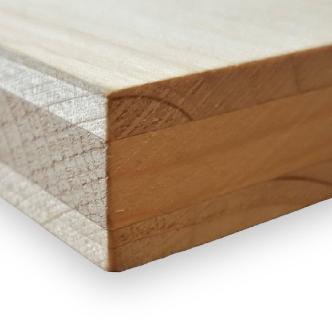 Tablero Tricapa de Abeto B/C 1250x2100 mm: Estabilidad y Resistencia para Construcción