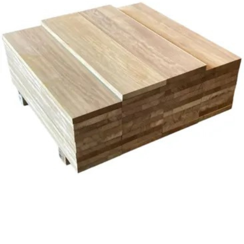 Peldaño de escalera en madera tropical de iroko 40x300x1000 mm