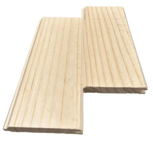 Pack 5 lamas revestimiento de madera natural machihembrado de pino 1,6x9,5x200 cm (0,95 m2)