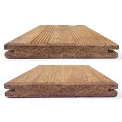 Pack 10 unidades (2.61 m2) suelo de bambú exterior color caramelo 18x140x1870 mm