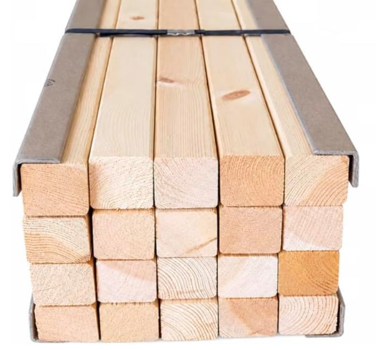 10er-Pack Kantholzleisten Kiefer 45x45x2200 mm