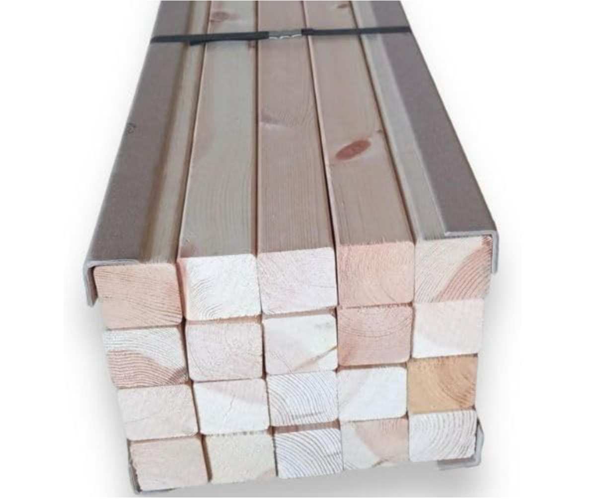 10er-Pack Kantholzleisten Kiefer 45x45x2200 mm