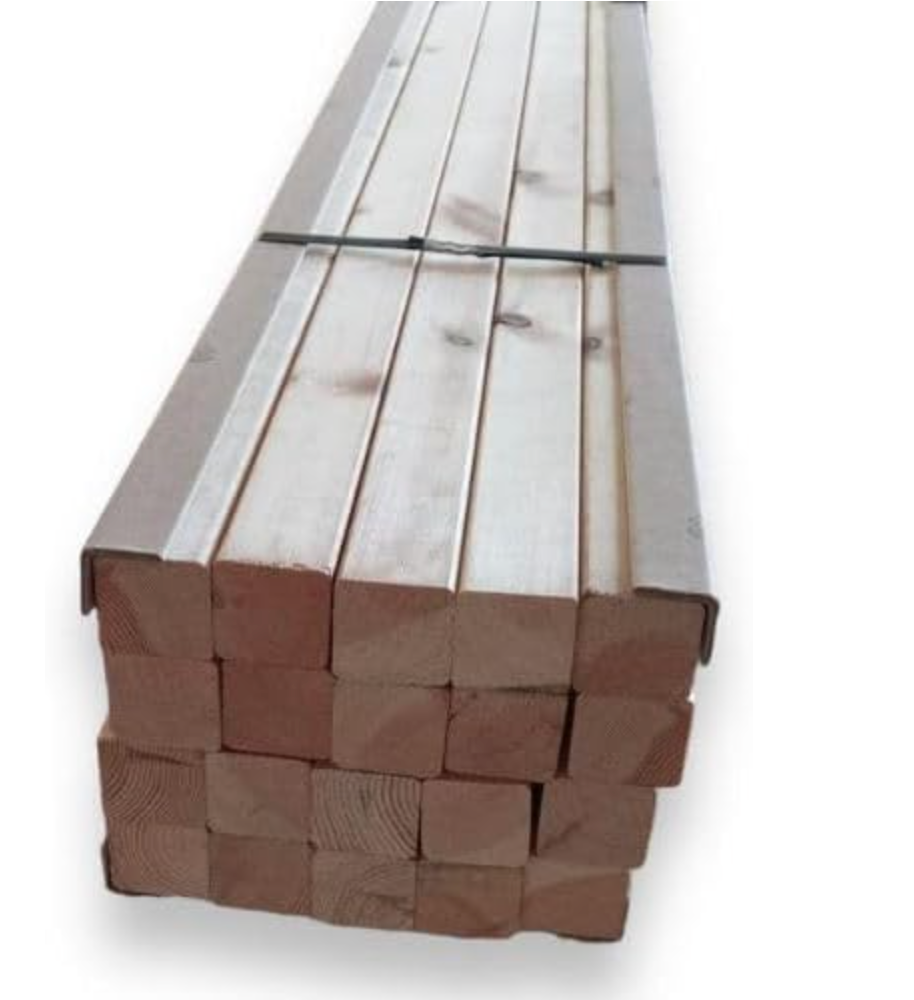 10er-Pack Kantholzleisten Kiefer 45x45x2200 mm