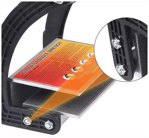 Tool (board carrier) for transporting panels and plywood. Clamp for loading and unloading wooden boards from 1 to 21 mm.