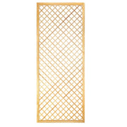 Celosía Enmarcada de Madera de Pino Natural | Panel de Ocultación y Decoración