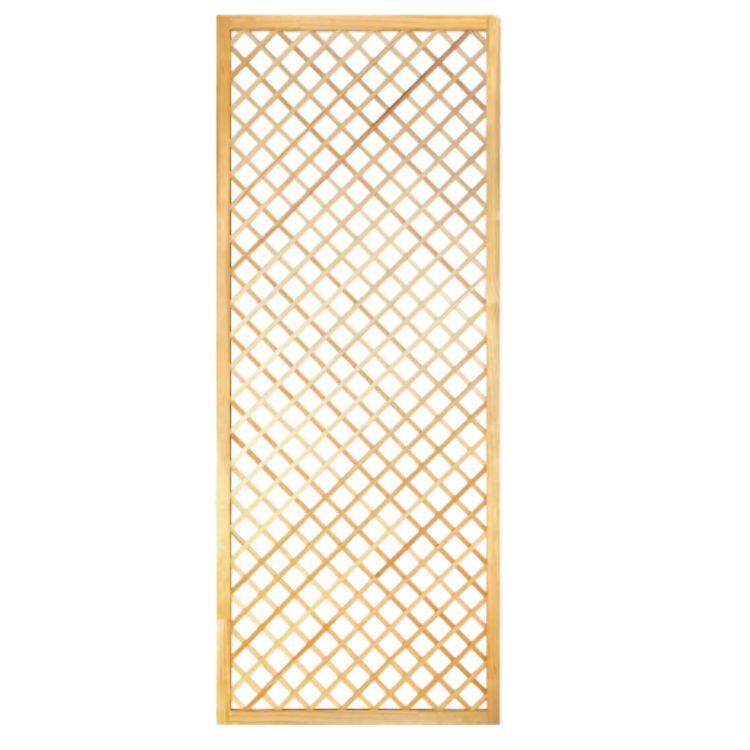 Framed Natural Pine Lattice | Privacy and Decorative Panel