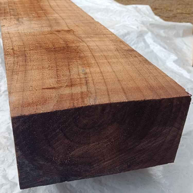 Pack of 2 Ecological Sleepers in Treated Pine Wood in Brown Color 12x20x200 cm