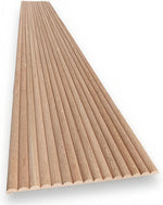 Revestimiento de pared 3D de palillería flexible en roble natural 300×2400 mm (0,72 m²/caja)