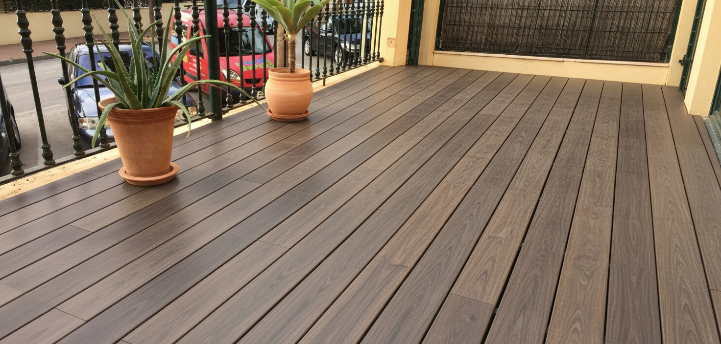 Tarima composite exterior WPC de doble cara – Deck Urban